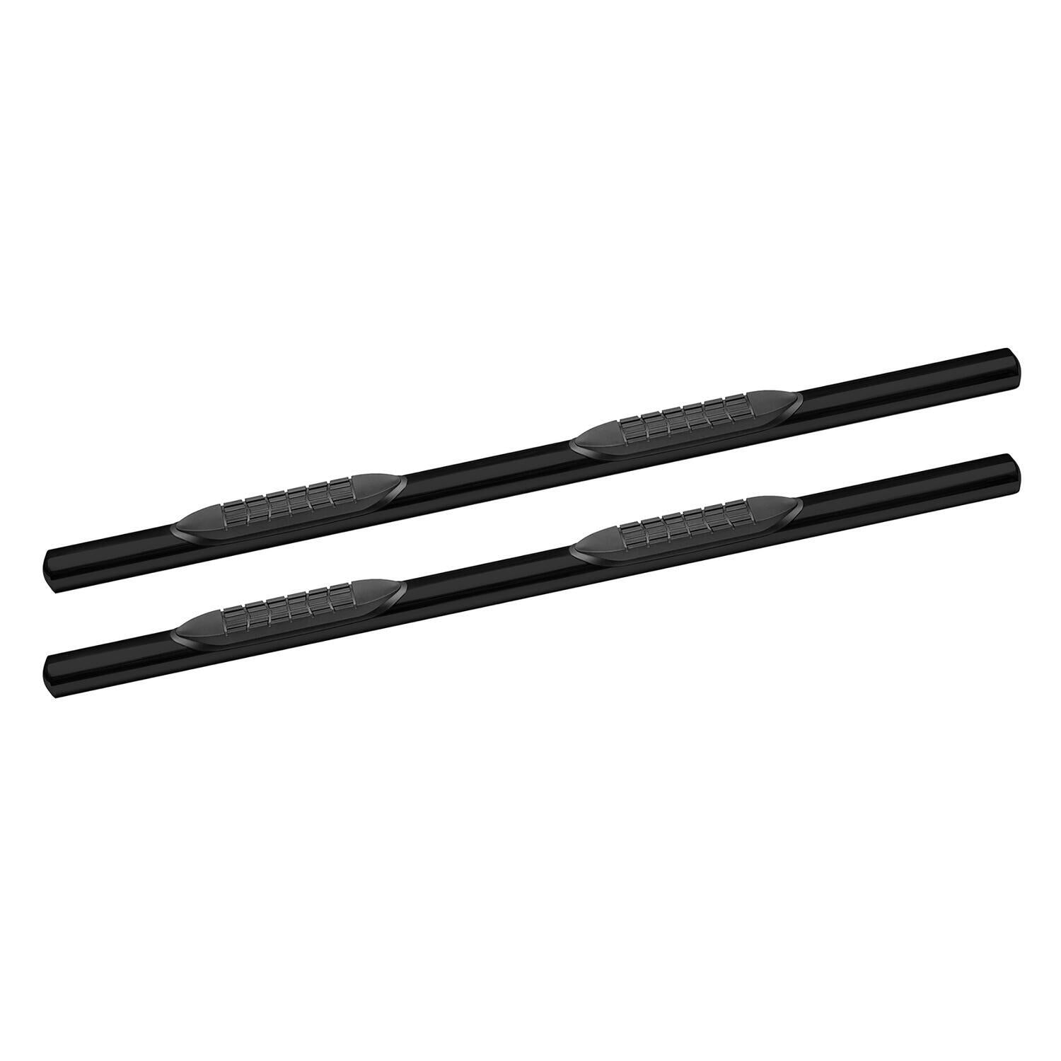 4 in. Oval Straight Tube Nerf Bar Black