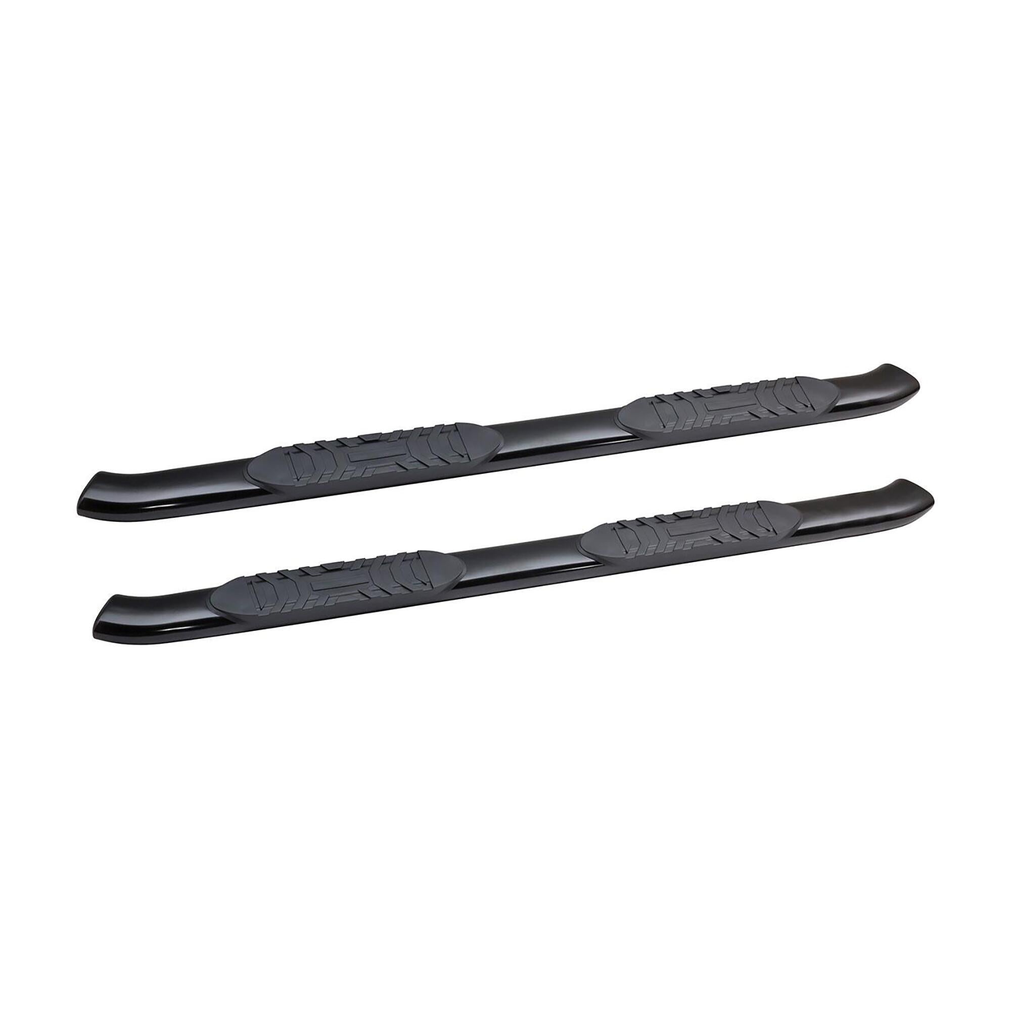 5 in. Oval with 30 Degree Bend Cab Length Nerf Bar Black