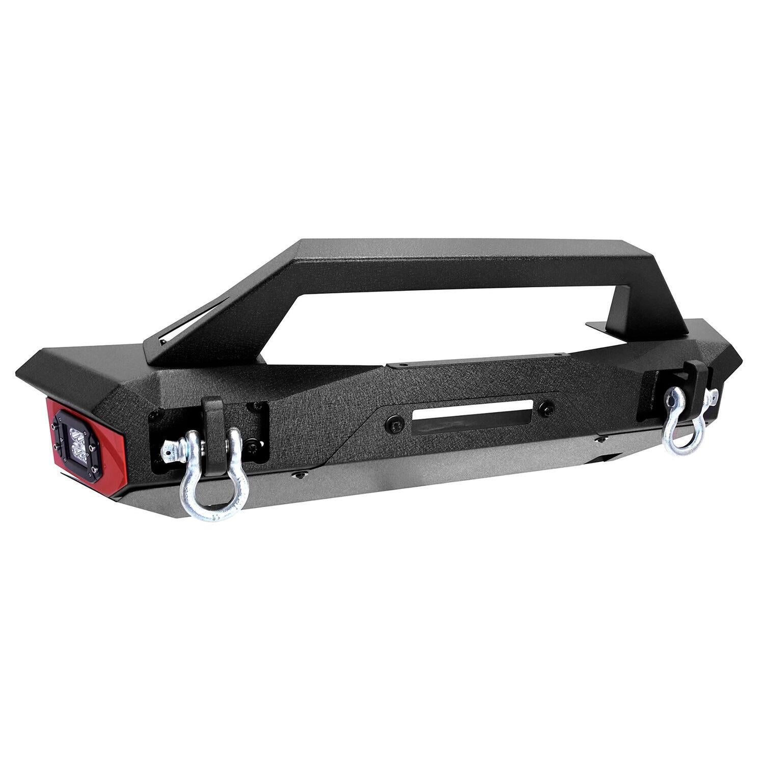 Stubby Front Bumper with Fog Light Opening Textured Black