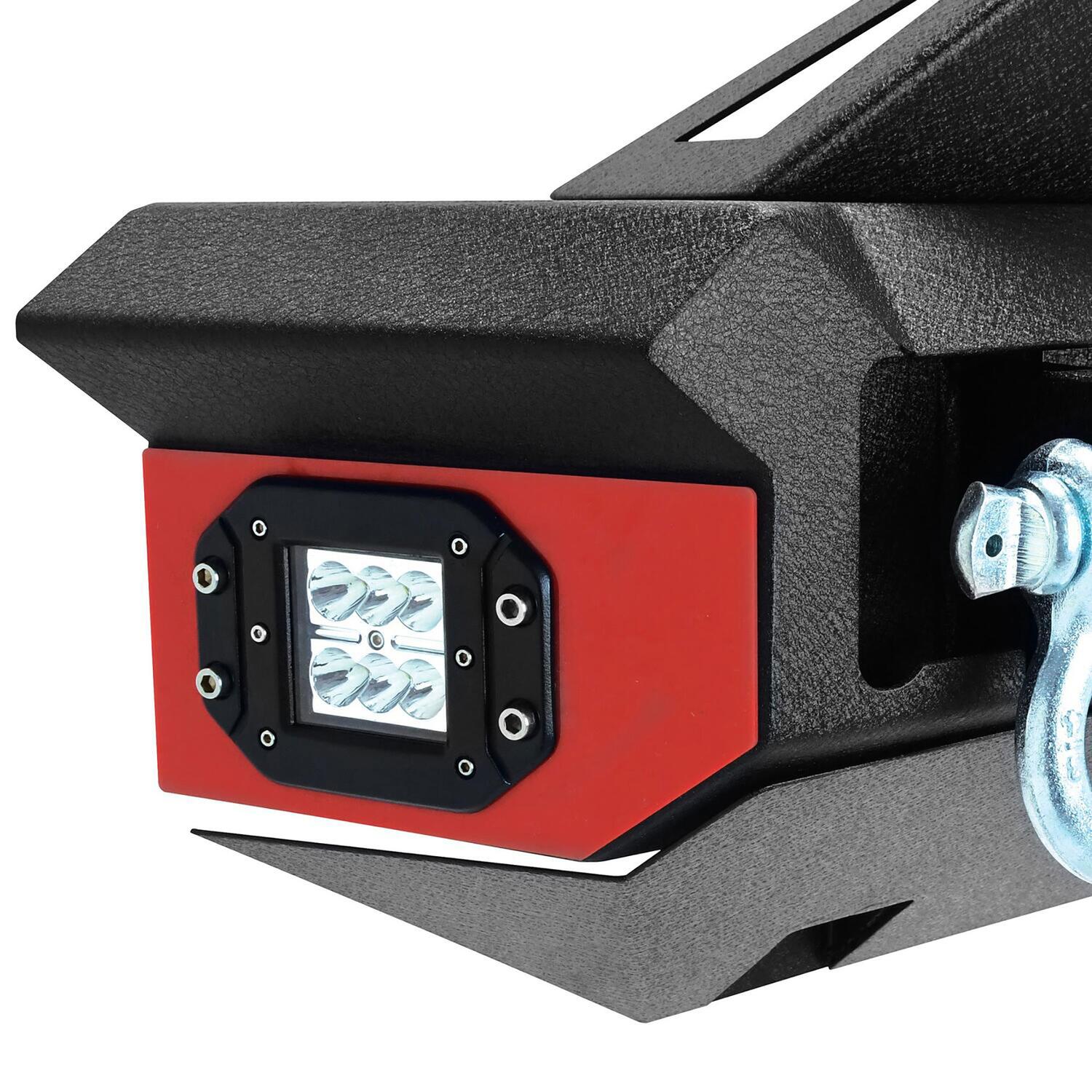 Stubby Front Bumper with Fog Light Opening Textured Black