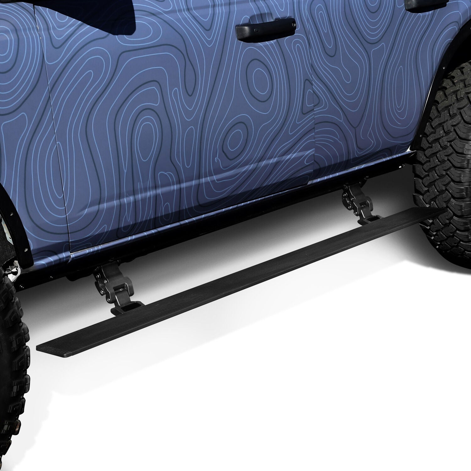 Powered Retractable Running Boards Textured Black