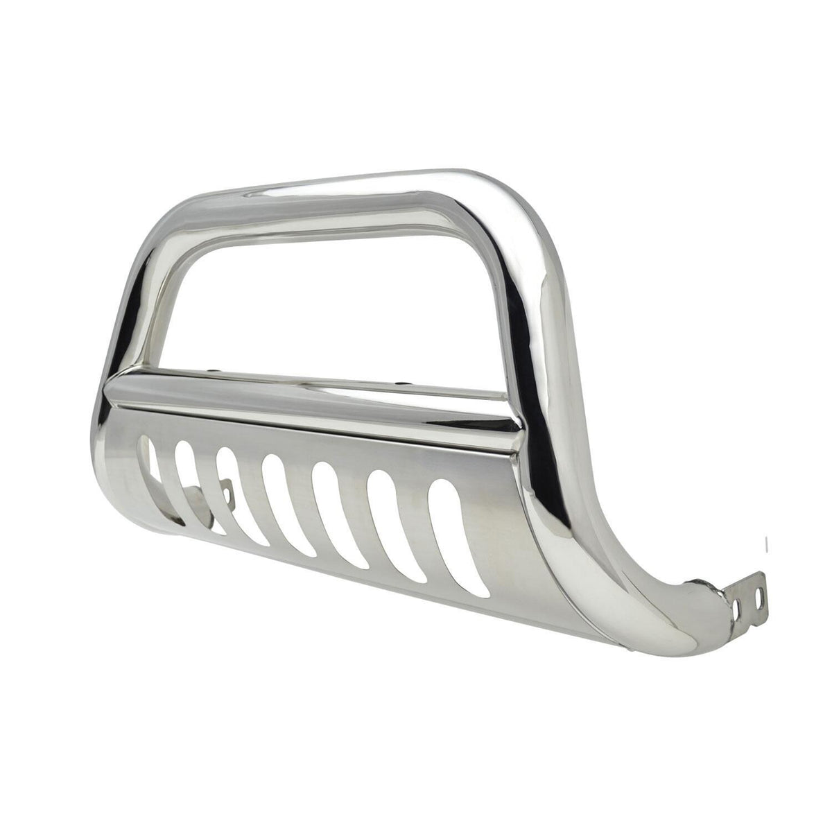 Stainless Steel Bull Bar With Brushed Skid Plate - 2-0063