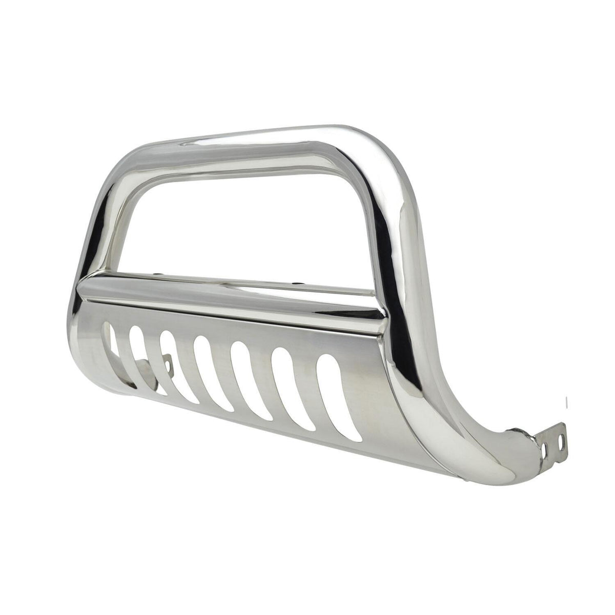Stainless Steel Bull Bar With Brushed Skid Plate - 2-0691
