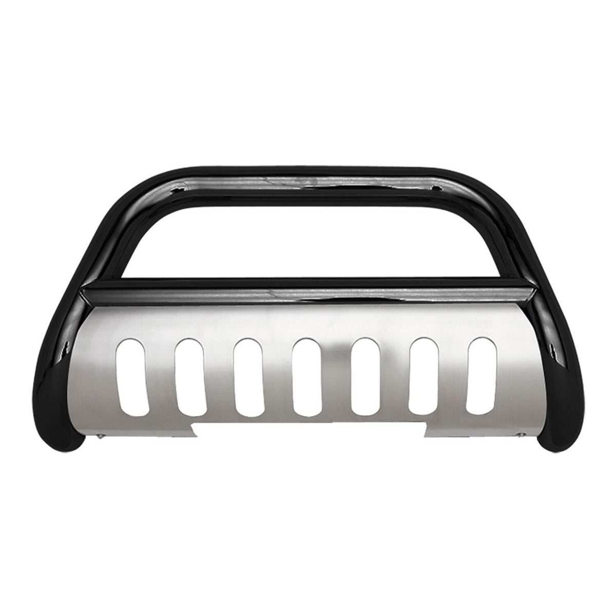 Black Bull Bar With Black Skid Plate - 2-55722