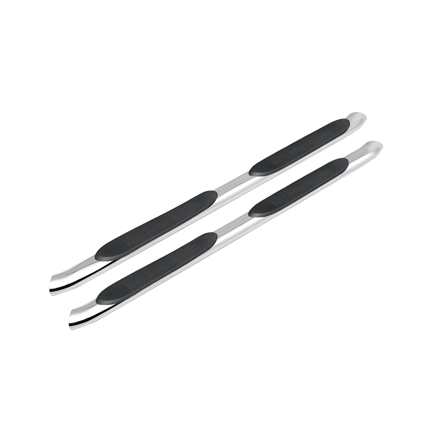 4 in. Oval with 30 Degree Bend Nerf Bar Stainless Steel - 5-430214