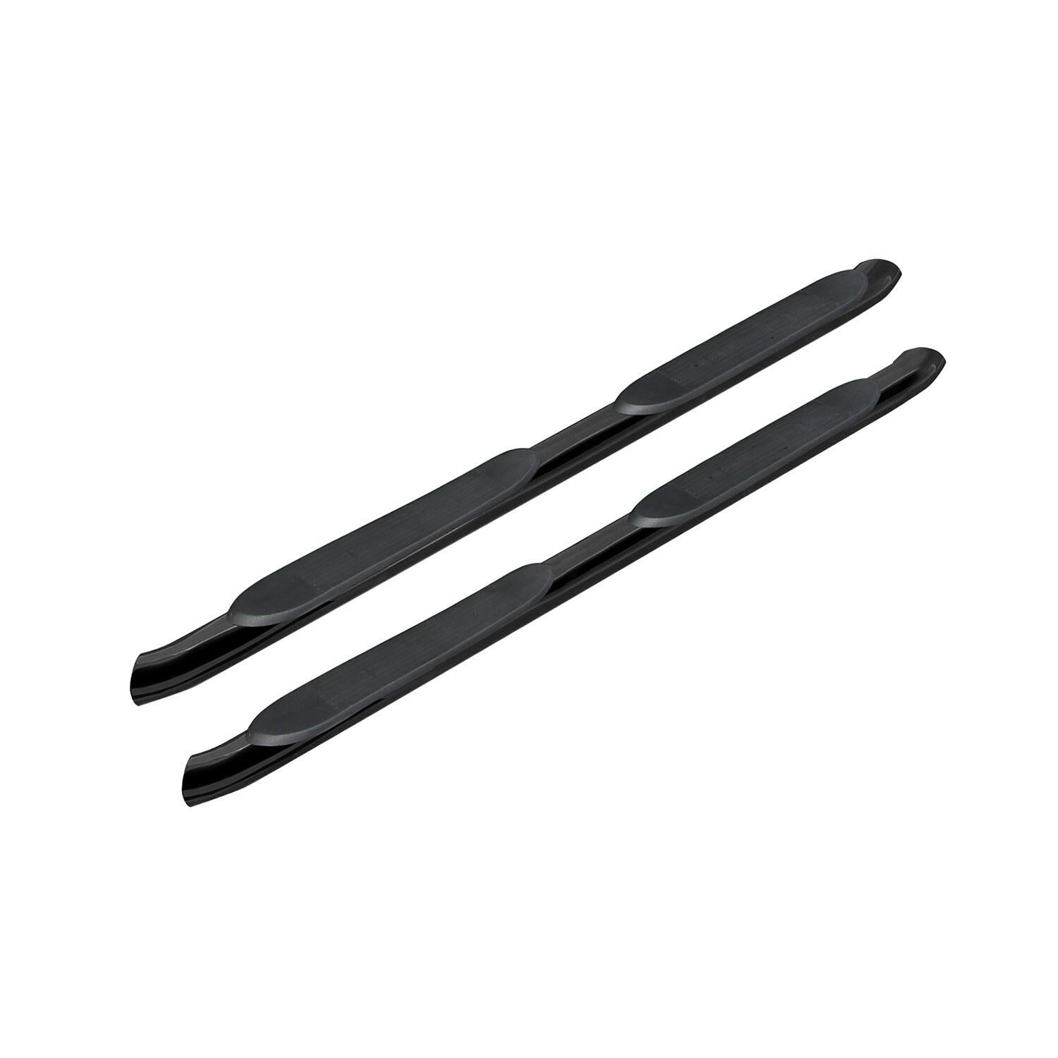 4 in. Oval with 30 Degree Bend Nerf Bar Black