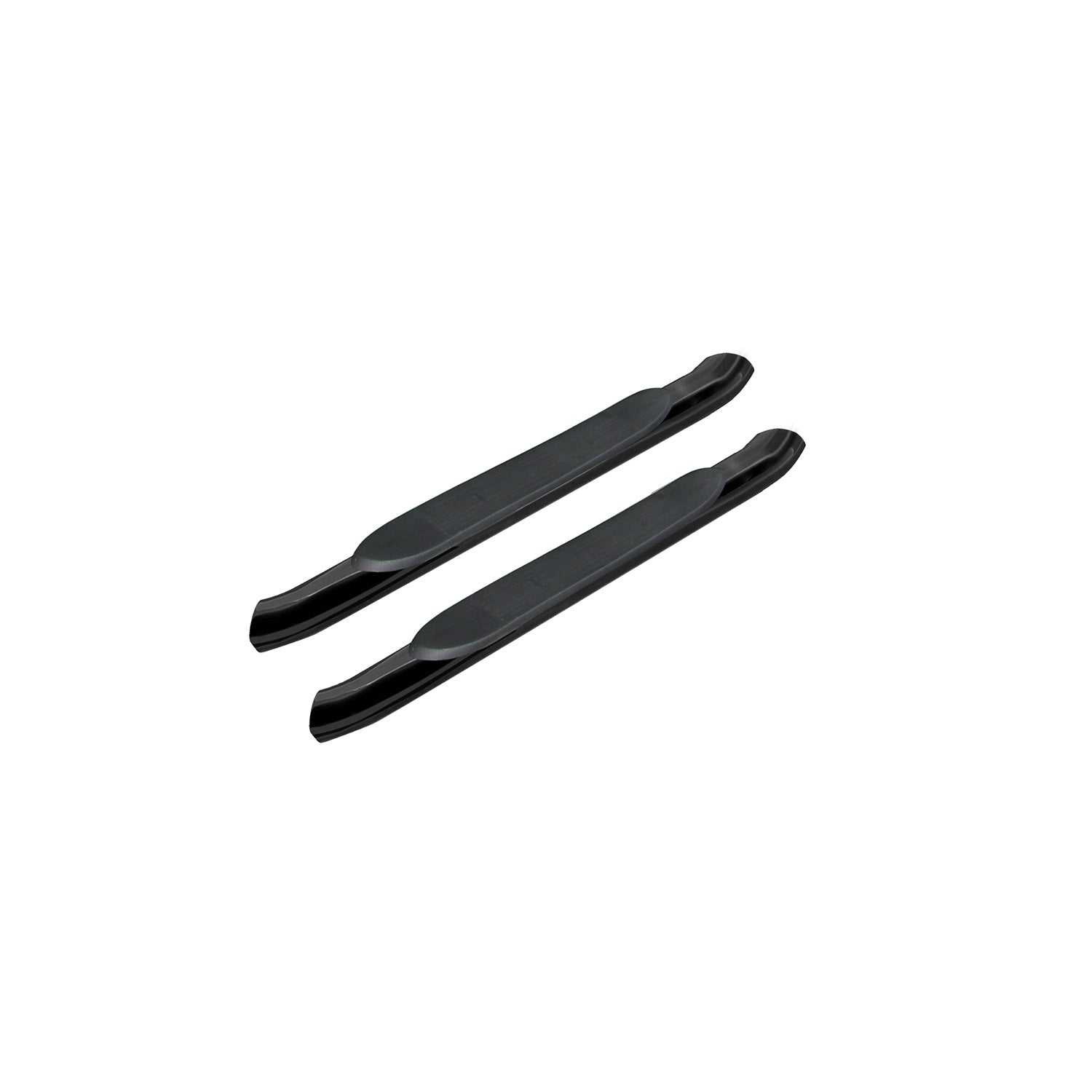 4 in. Oval with 30 Degree Bend Nerf Bar Black - 5-435393