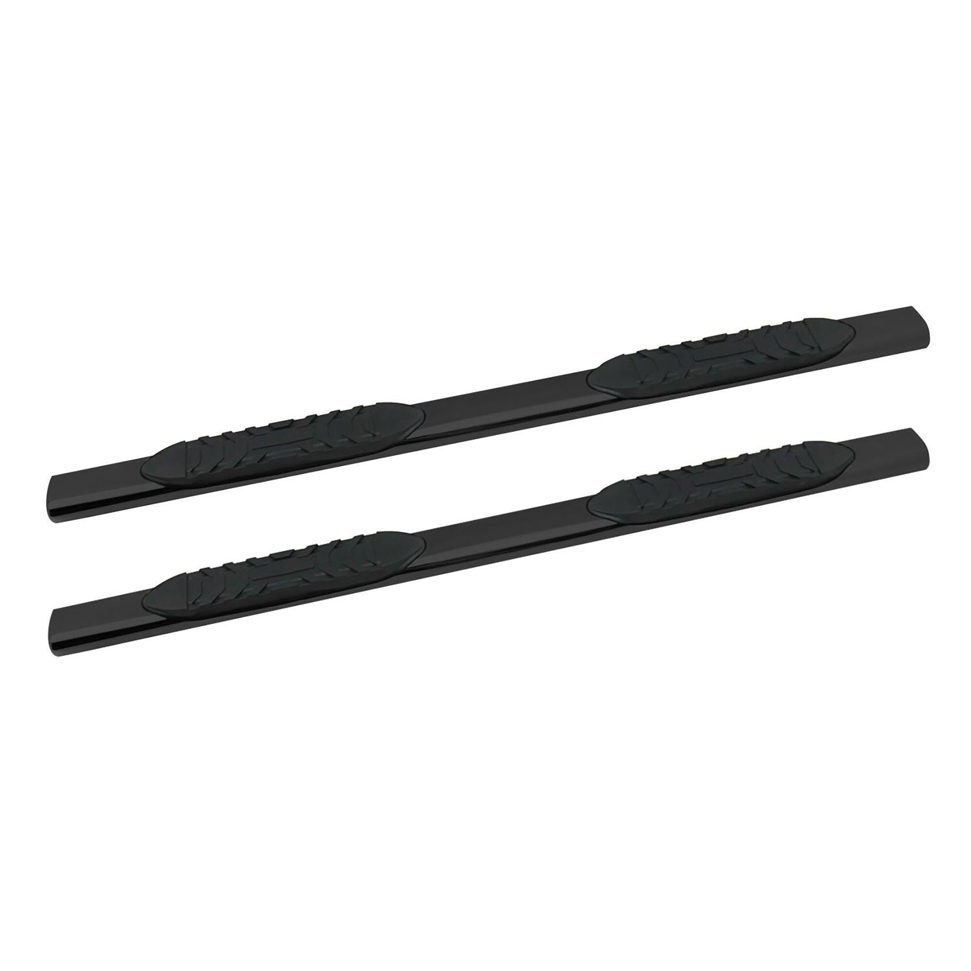 5 in. Oval Straight Tube Cab Length Nerf Bar Black