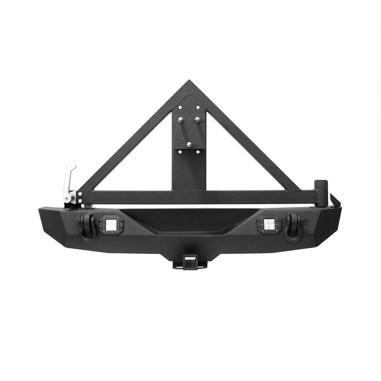 Rear Bumper with Tire Carrier Textured Black