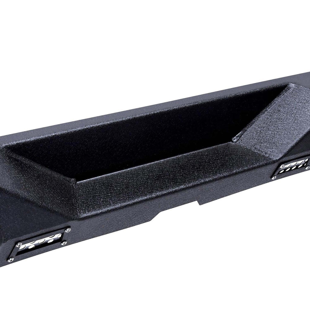 Rear Bumper with License Plate Frame and LED Lights Textured Black