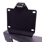 Rear Bumper with License Plate Frame and LED Lights Textured Black