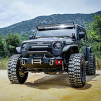 Stubby Front Bumper with Fog Light Opening Textured Black