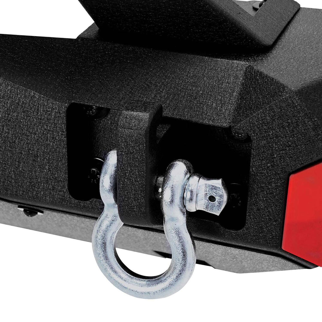 Stubby Front Bumper with Fog Light Opening Textured Black