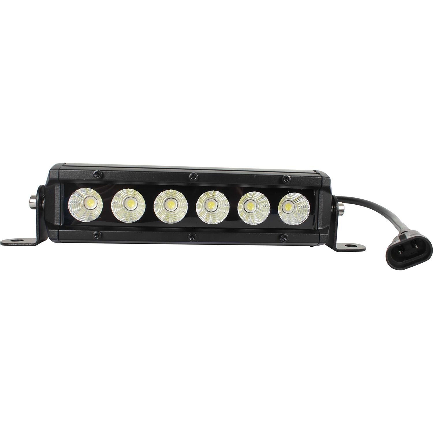 Single Row LED Light Bar Black