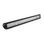 Double Row 30 in. Chrome Face Combo Beam LED Light Bar Black