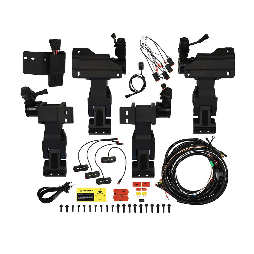 Powered Retractable Running Boards Textured Black