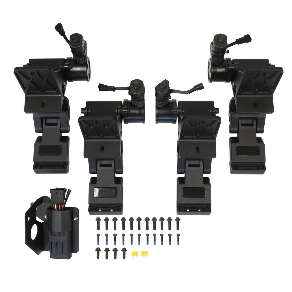 Powered Retractable Running Boards Textured Black