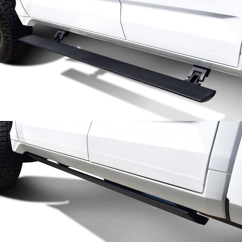 Powered Retractable Running Boards Textured Black