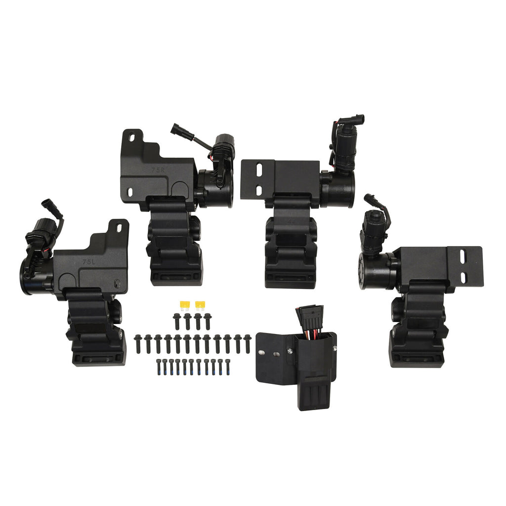 Powered Retractable Running Boards Textured Black