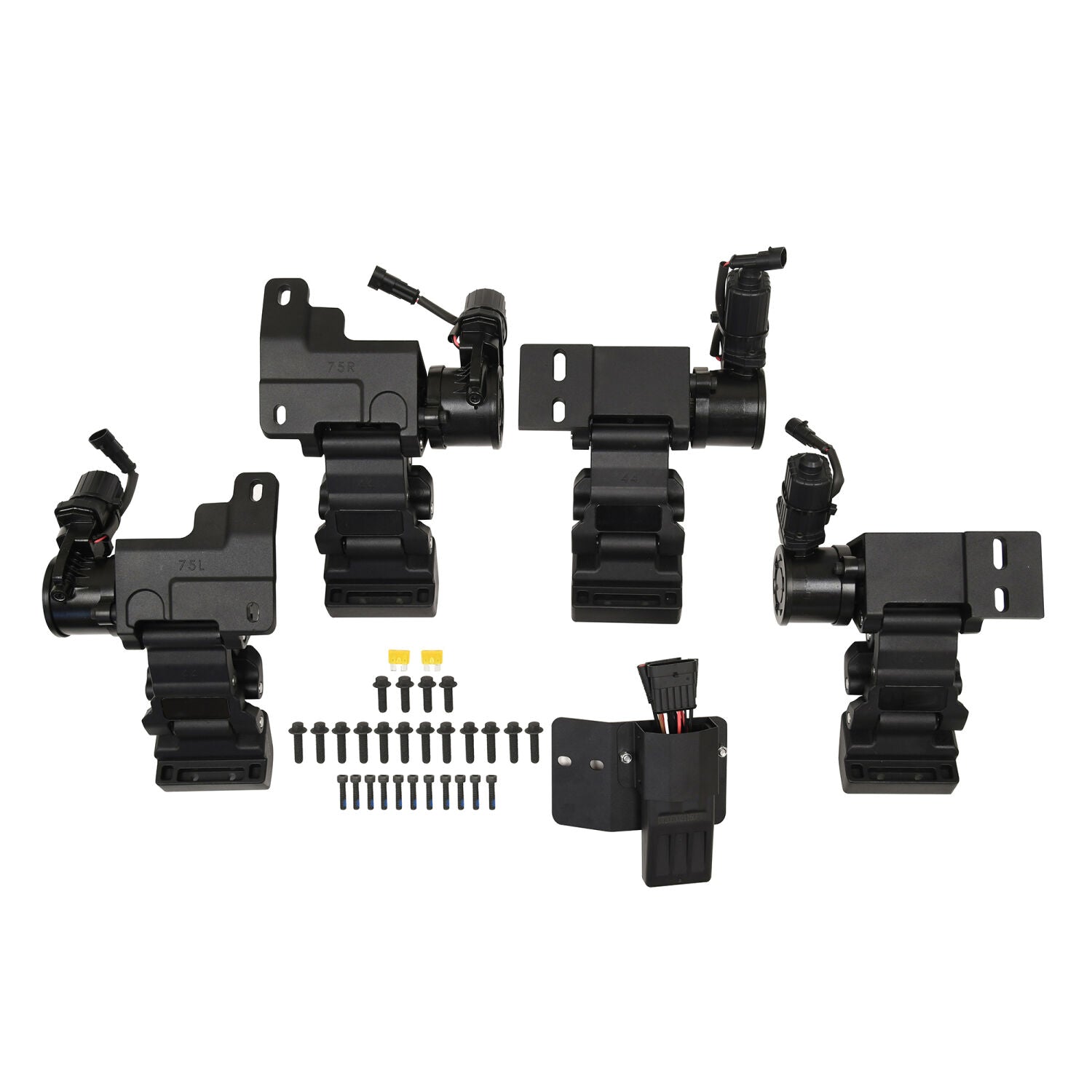 Powered Retractable Running Boards Textured Black