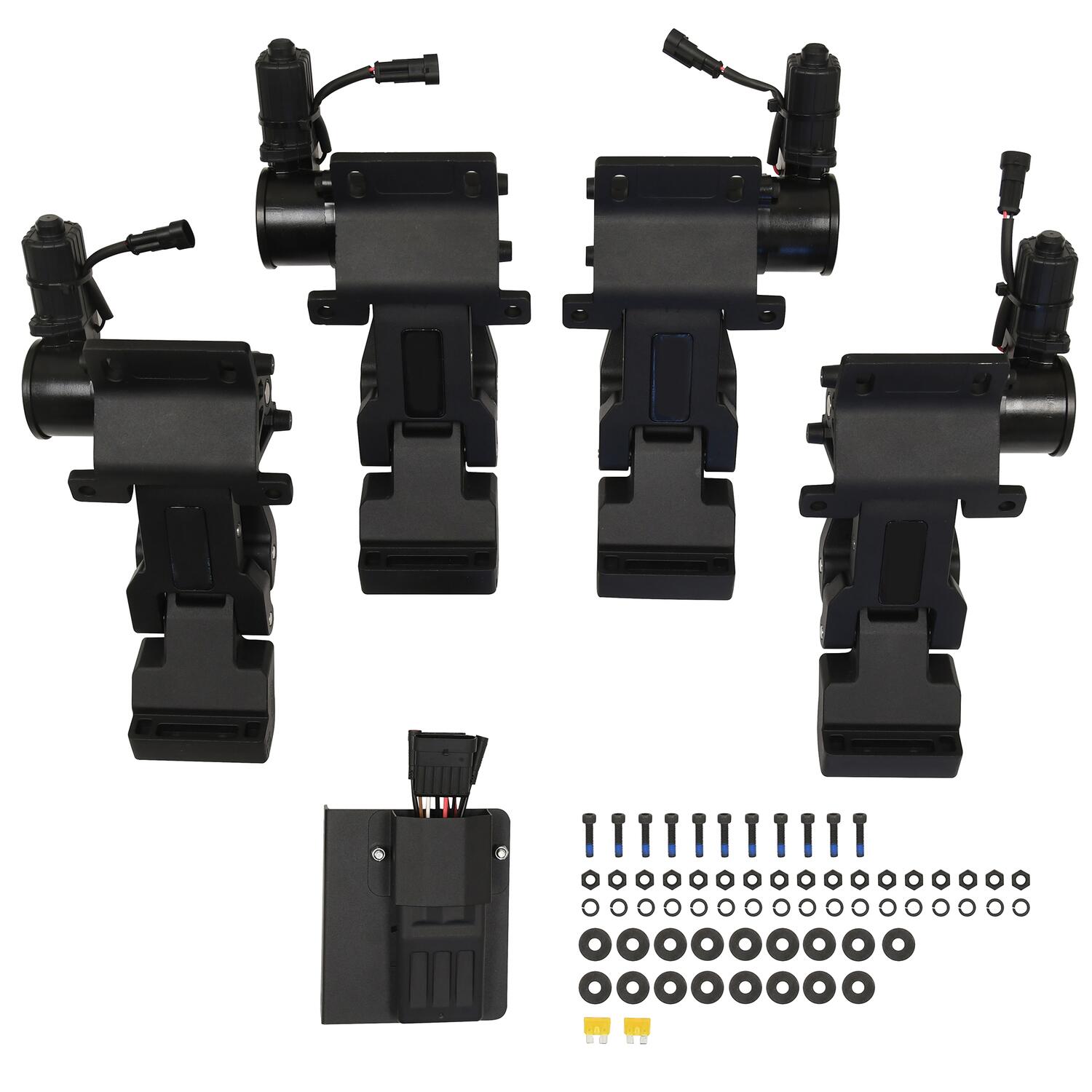 Powered Retractable Running Boards Textured Black