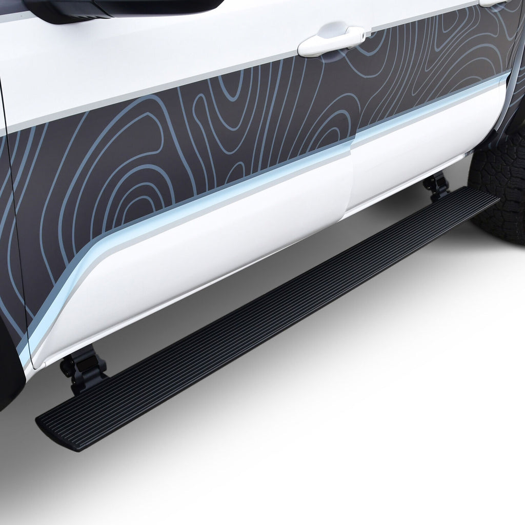 Powered Retractable Running Boards Textured Black