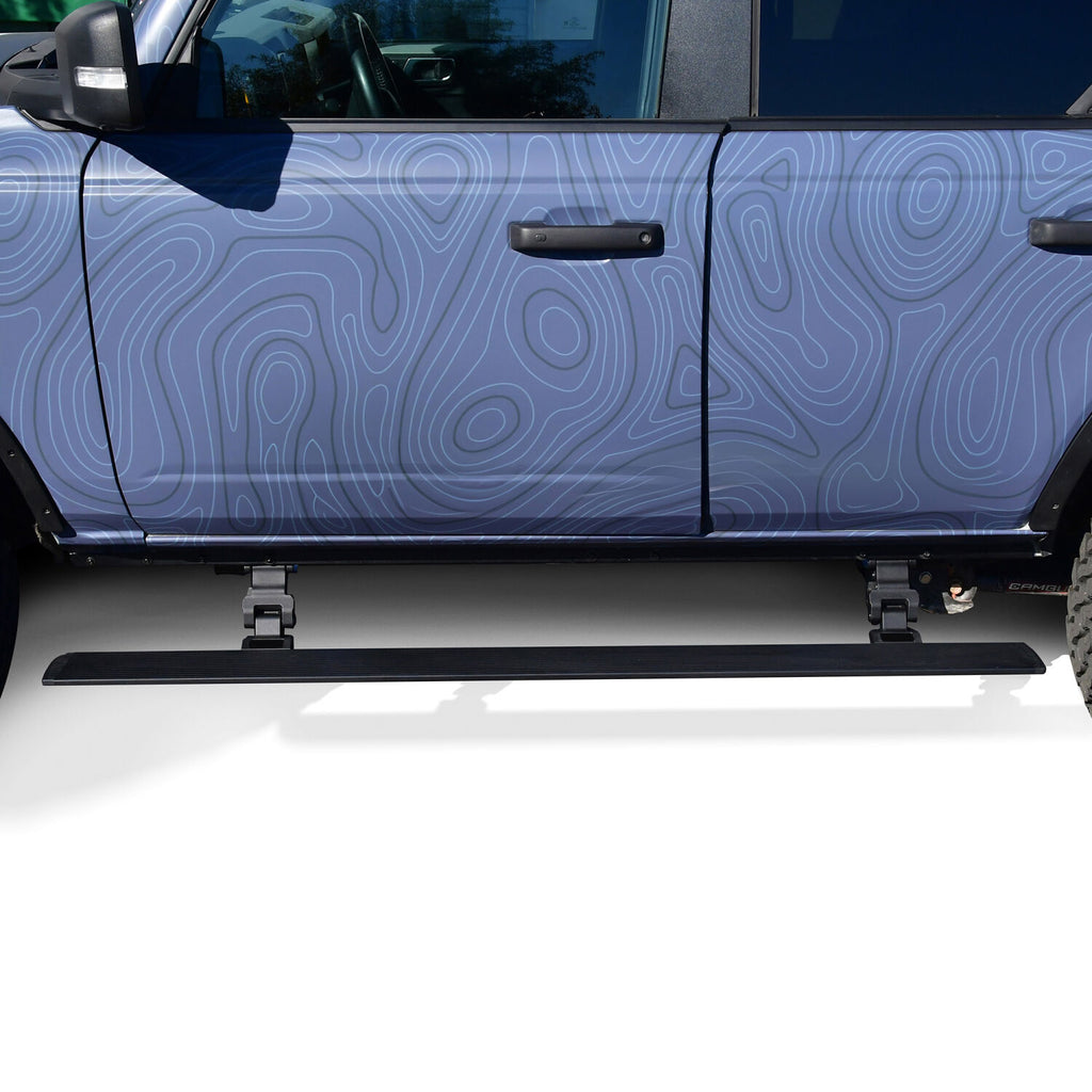 Powered Retractable Running Boards Textured Black