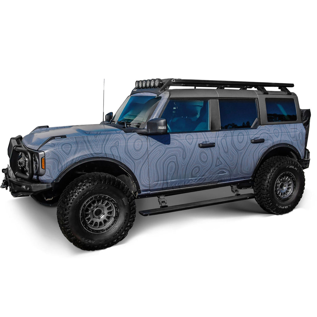 Powered Retractable Running Boards Textured Black