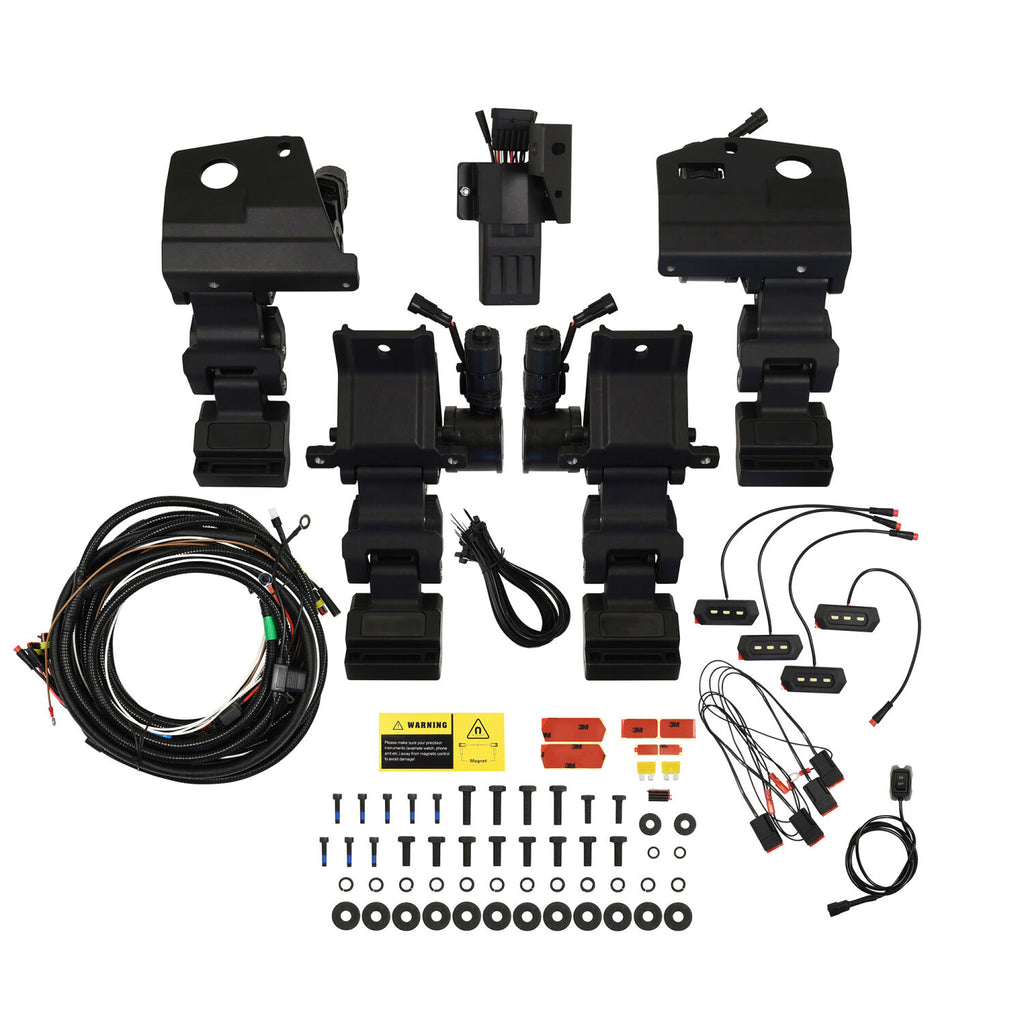 Powered Retractable Running Boards Textured Black